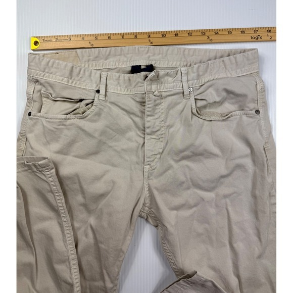 Pedro del Hierro Beige Jeans Casual Pants Straight Leg Comfort Size 32x25 - Picture 3 of 10